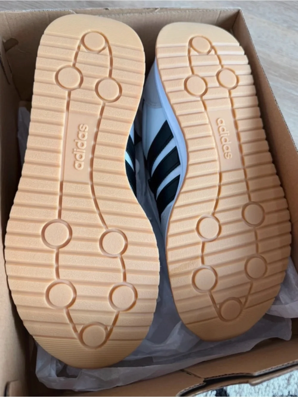 adidas Run 70s 2.0 J White, Black & Gum Casual Sneakers